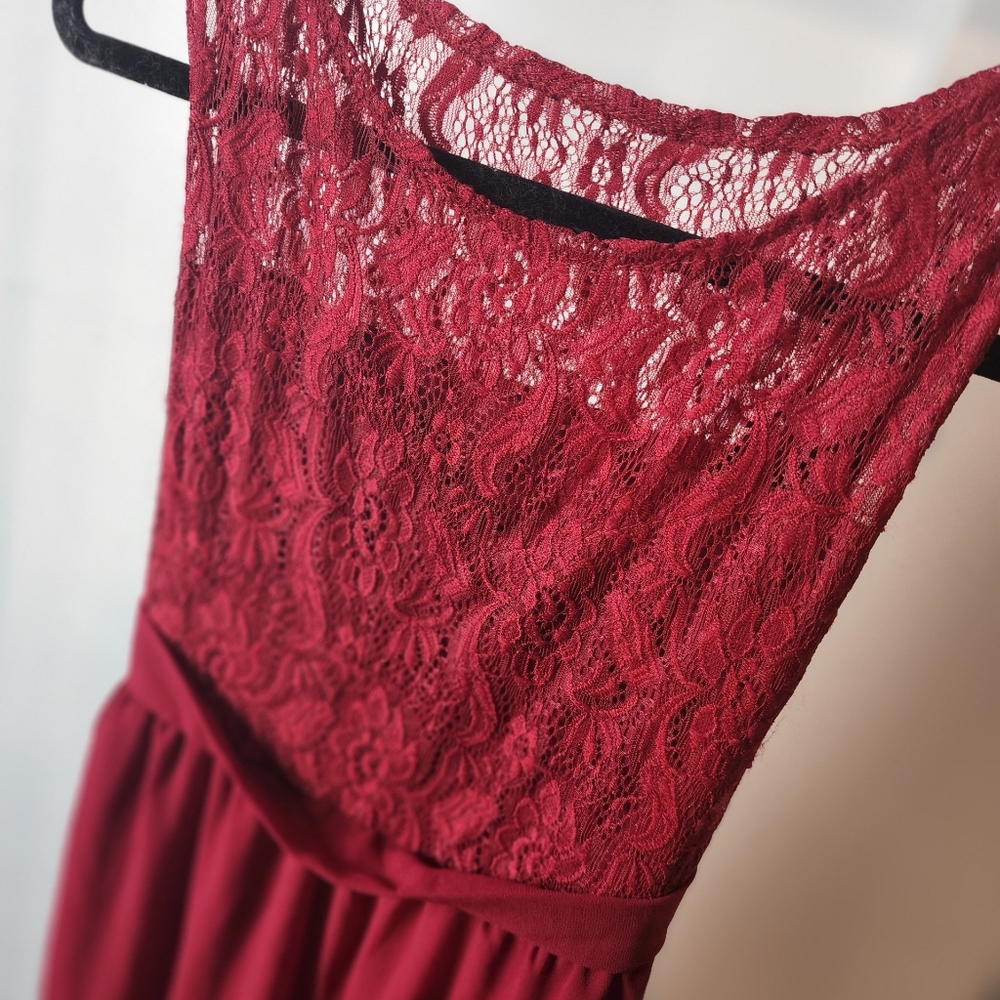 Full length bridesmaid dress